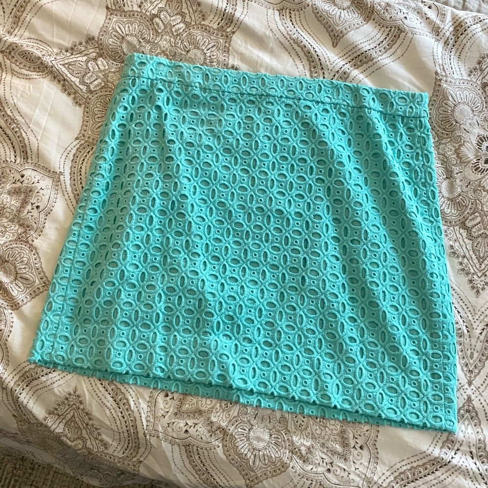 EUC Jcrew eyelet skirt